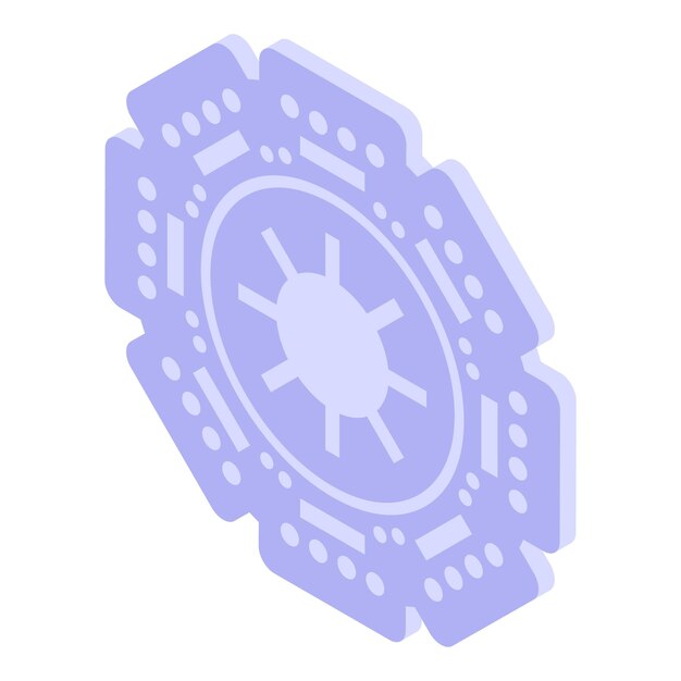 Drive clutch icon Isometric of Drive clutch vector icon for web design isolated on white background