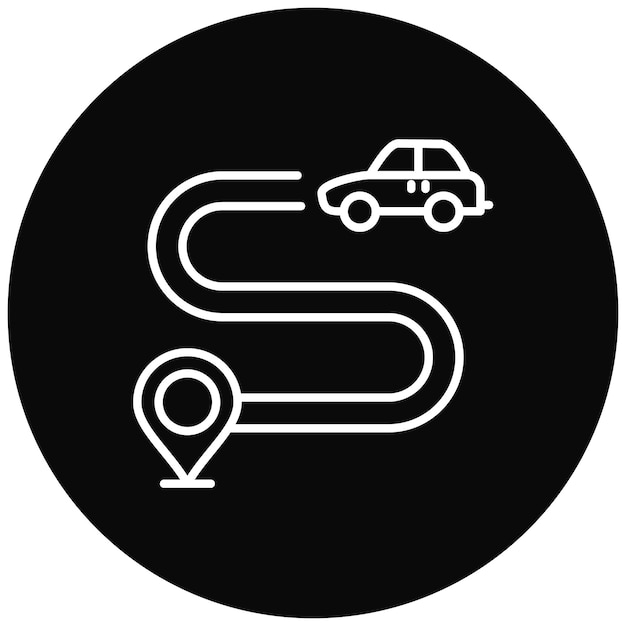 Driving Route icon vector image Can be used for Map and Navigation