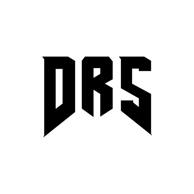 DRS letter logo design for technology company DRS logo design black and white color combination DRS logo DRS vector DRS design DRS icon DRS alphabet DRS typography logo design
