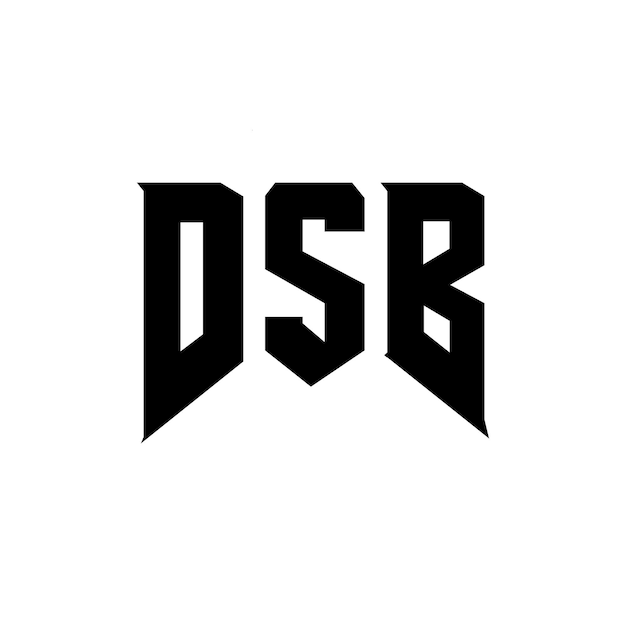 DSB letter logo design for technology company DSB logo design black and white color combination DSB logo DSB vector DSB design DSB icon DSB alphabet DSB typography logo design