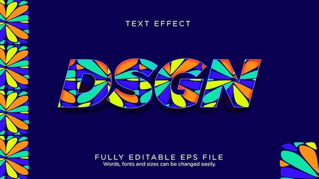 dsgn pattern text effect font type
