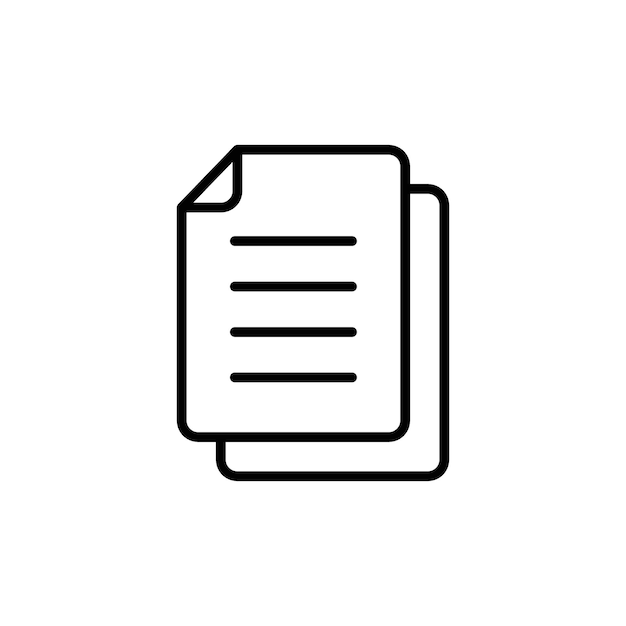 Duplicate Copy Icon Perfect for Document Management and Cloning