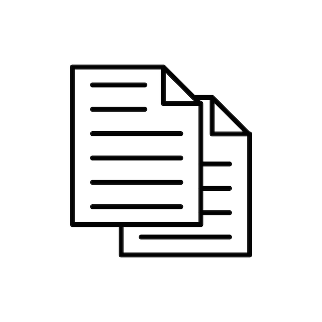 Duplicate icon logo set vector
