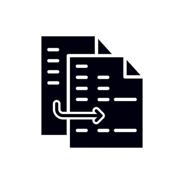 Duplicate icon set copy data files vector symbol matching duplicity sign copy button in black filled and outlined style