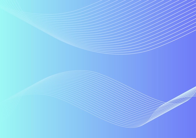 Dynamic Abstract Background with Lines Objects and Gradient Colors