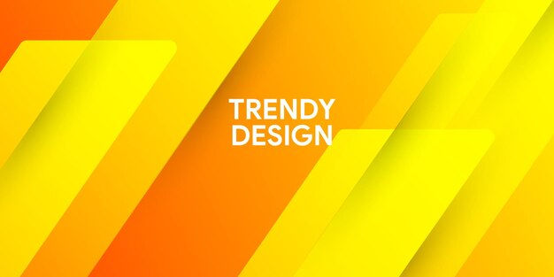 Dynamic abstract fluid geometric colorful gradient orange shape background