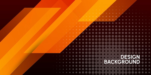 dynamic abstract fluid geometric colorful gradient orange shape background