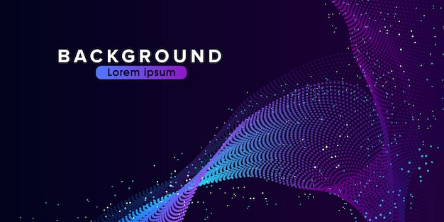 Dynamic abstract liquid flow particles background