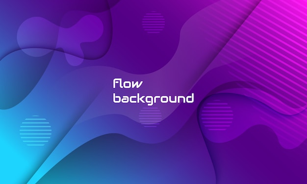 dynamic abstract shape composition with pattern