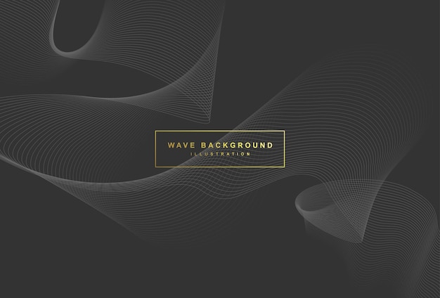 Dynamic and abstract wave background design