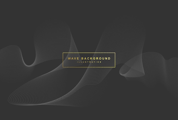 Dynamic and abstract wave background design