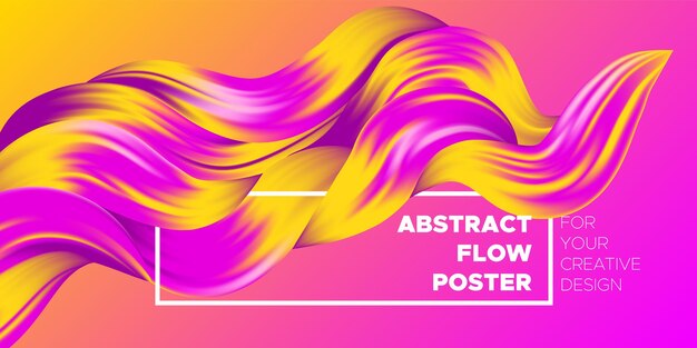 dynamic background with abstract 3d wave shapes
