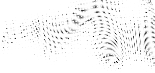 Dynamic Black and White Halftone Wave Pattern Stylish Geometric Design for Product Banners and Cover