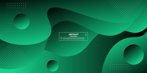 Dynamic color green wave textured background design in 3D style with simple pattern Vector eps10