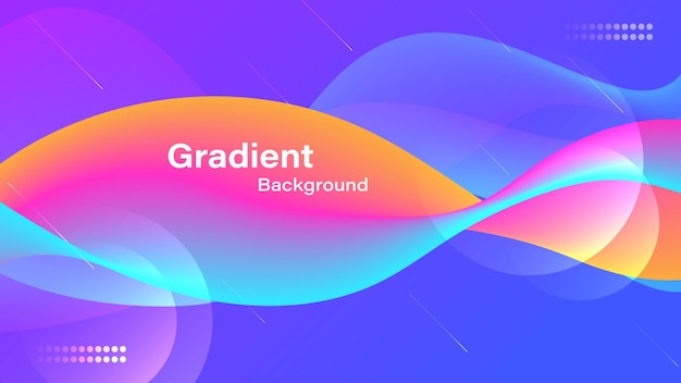 dynamic gradient wavy abstract background