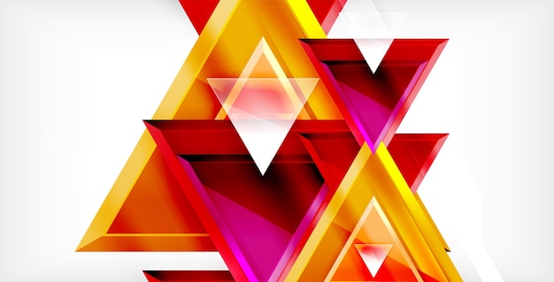 Dynamic triangle composition abstract background
