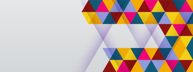 Dynamic vector abstract background with colorful geometric shapes