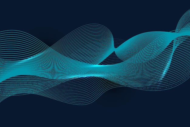 Dynamic wave pattern graphic element