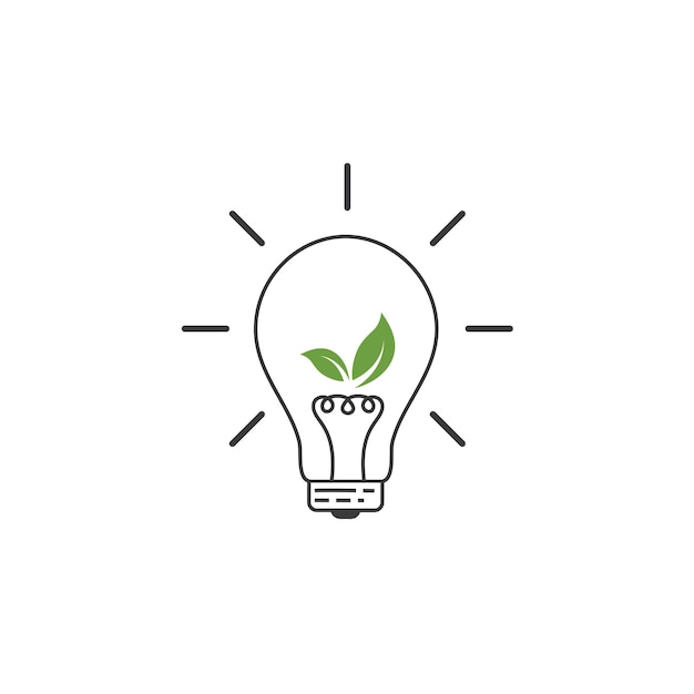 Eco bulb ideacreative concept illustration vector
