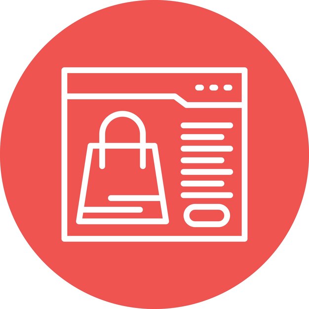 EComerce Webpage vector icon illustration of ECommerce iconset