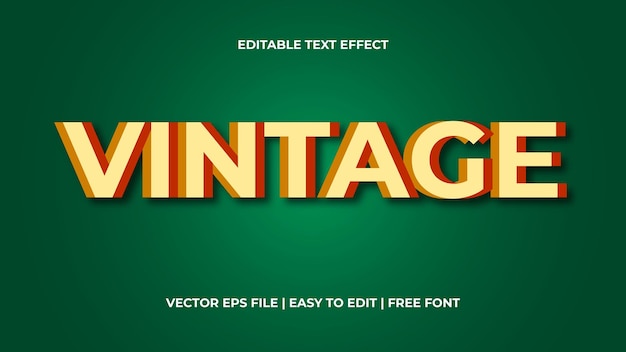 Editable custom 3D bold text effect template