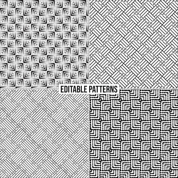 editable decorative stylish vector pattern background