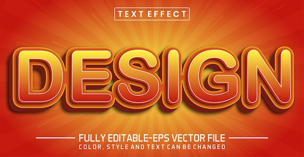 Editable Design text style effect text style Concept