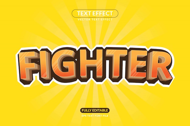Editable Fighter Game Text Effect Style
