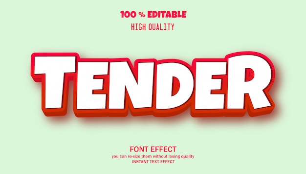 editable font effect