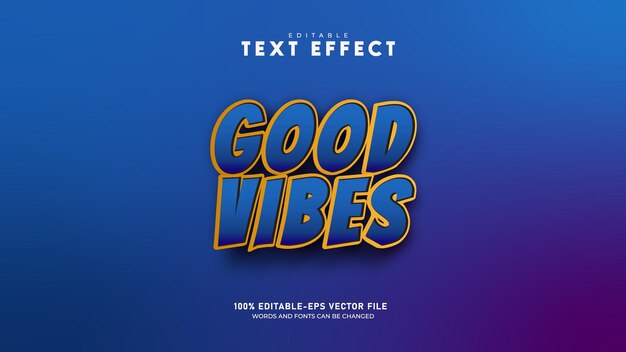 Editable Minimal 3d Text Effect Template