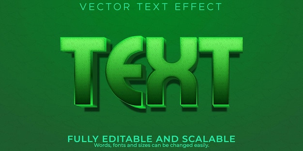 Editable text effect 3d font style