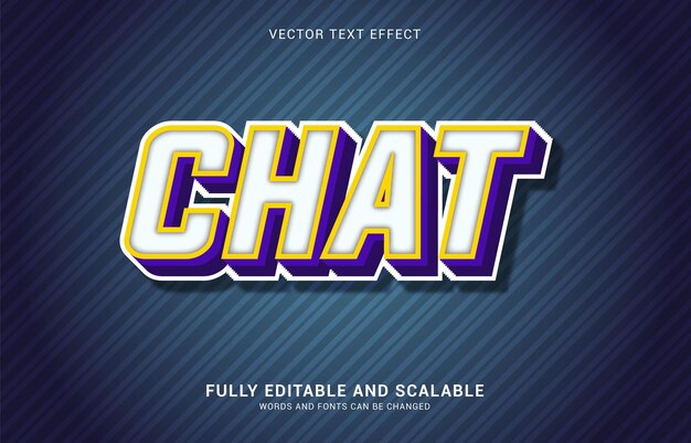 Editable text effect Chat style can be use to make Title