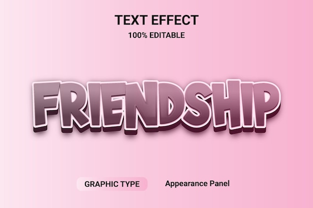 Editable text effect comic font style Word and font can be changed