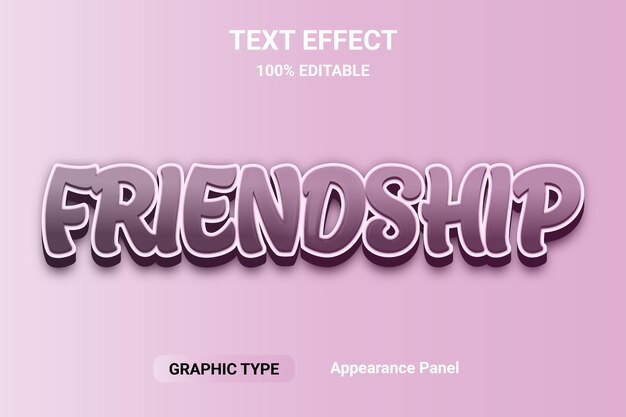 Editable text effect comic font style Word and font can be changed