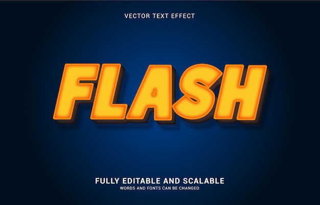 editable text effect, flash style can be use to make title