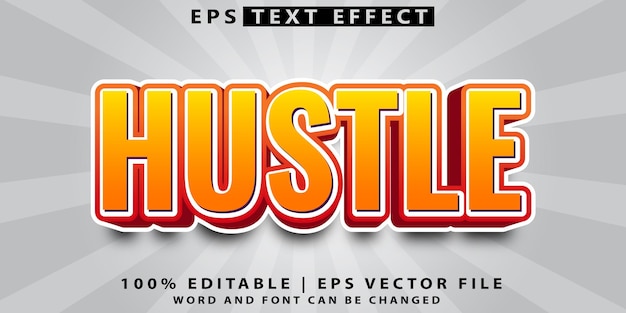 Editable text effect poster 3d funny font style
