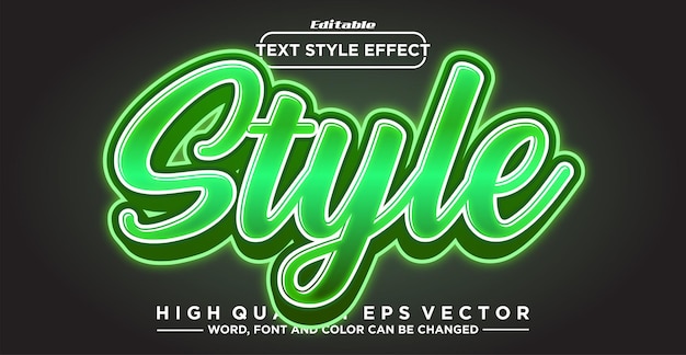 editable text effect style text style effect