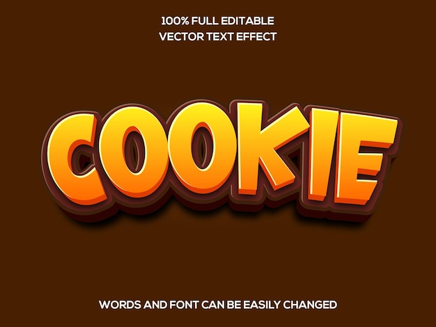 Editable text effect