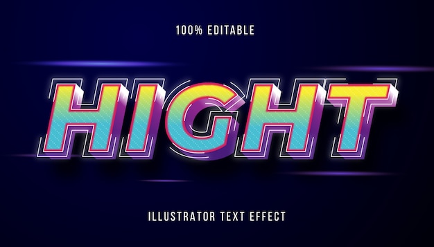 Editable texteffect-Hight electric style