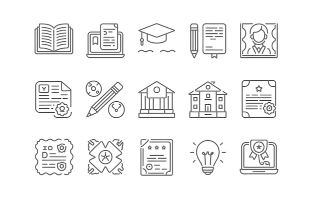 Educational and Academic Icons Set