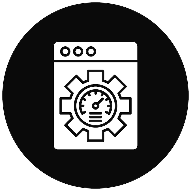 efficiency icon vector image can be used for no code