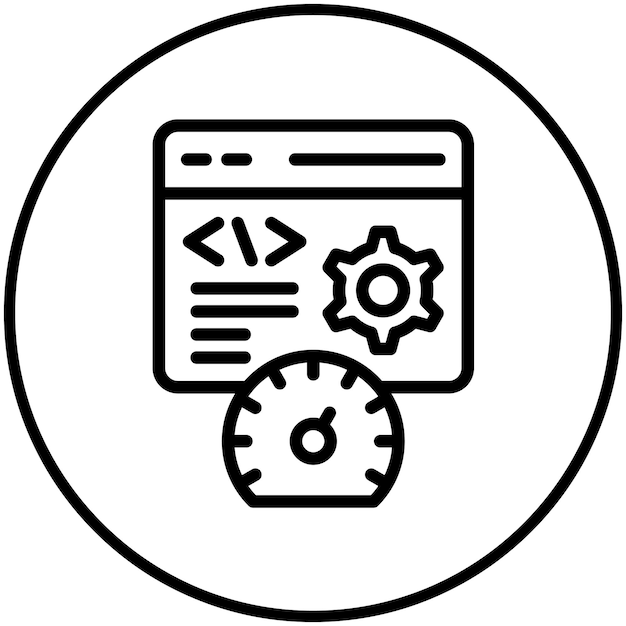Efficiency vector icon illustration of No Code iconset