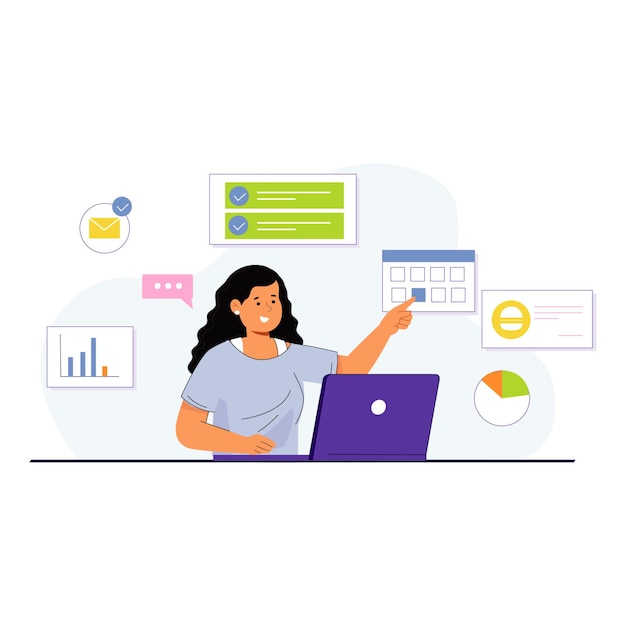 efficient task management illustration for professional productivity