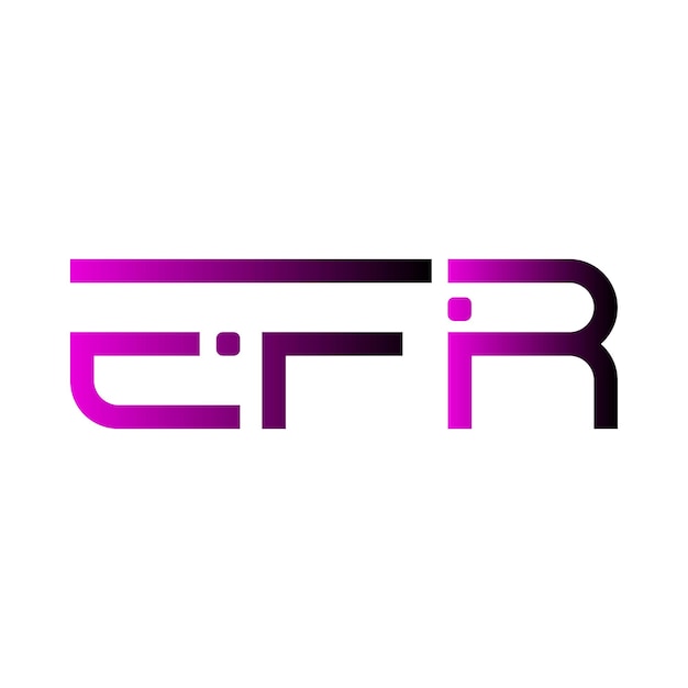 EFR creative abstract icon modern minimal monogram letter initial symbol logo design
