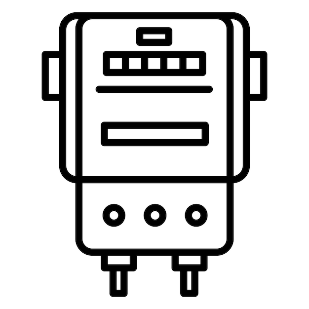 Electric Meter Vector Illustration