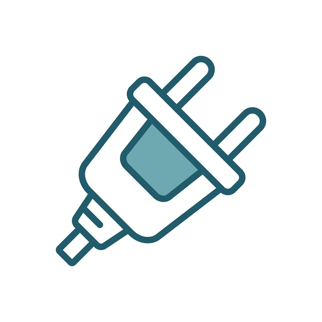 electrical connector icon vector design template simple and clean