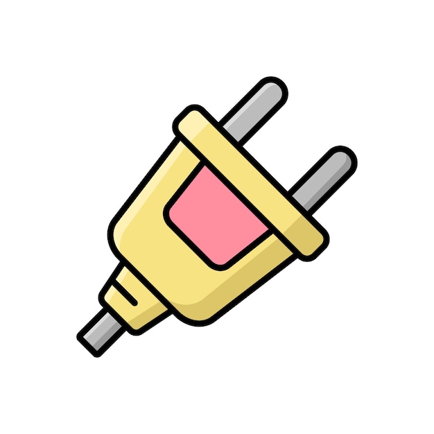 electrical connector icon vector design template simple and clean