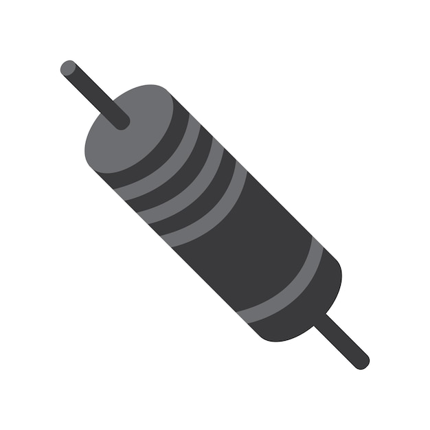 Electrical resistor icon vector illustration design