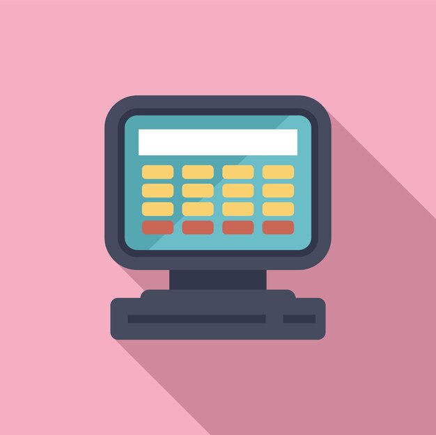 Electronic cash register showing total price for purchase