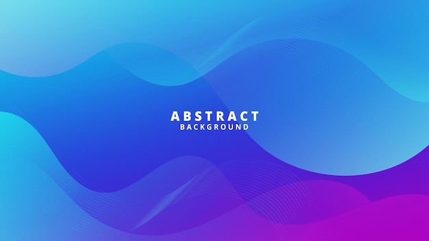 Elegant abstract wave pattern with seamless color transitions from blue purple